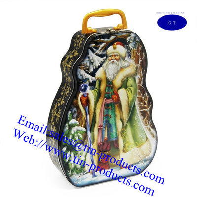 China New Gift Lunch Box , Gift Handle tin Container for different package usage from China supplier