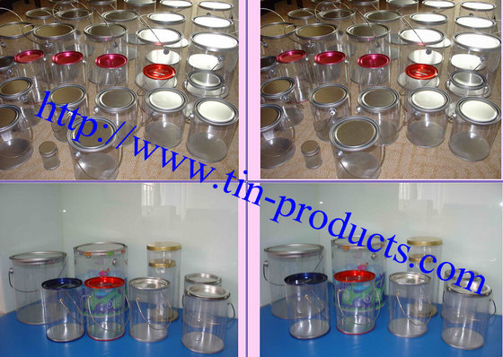 China Wholesale High Quality Tin Pail PET Window Box Plastic box, PVC BOX, PET BOX,-Goldentinbox supplier