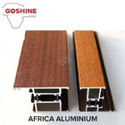 Unique Emulation Wood Finish Aluminium Profiles Composite Panel Rectangle Shape supplier