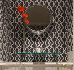 Latest popular design modern wall mounted decorative glass wall shelf
