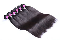 6a grade high quality natural color straight machine made doubel weft straight virgin cambodian human hair weft