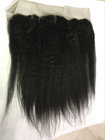 12 inch kinky straight lace frontal base size 13*4 inch virgin remy cuticle brazilian human hair