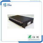 Reliable 10/100/1000M Rack Mounted Fiber Optical Media Converter with 16 sloth