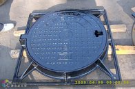 Iron casting manhole covers, square outside, round inside