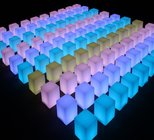 Made in chair led cube lighting outdoor cube led 40cm cube seating with led inside