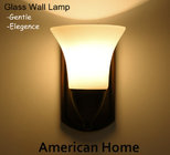 Household interior single head glass shade american style Wall lamp decorate light fixture  103