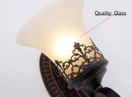 Household interior glass shade Double head american style Wall lamp decorate light fixture  107