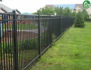 Assembly decorative garden border fencing design spear top metal fence