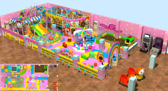 China candy theme kids play zone， indoor activities for kids， playground equipment manufacturers supplier
