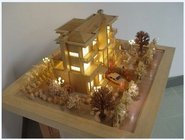 Architectural Scale Model House,wooden Architectural Models with mini figures