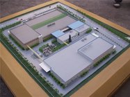 High Detailed Architectural Scale Model Miniature For Steel Factory Park
