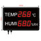 Warehouse use STR823C LED large display temperature humdity logger supplier