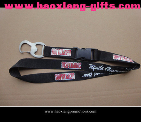 Cheap Custom printed lanyard with buckle for promotion, ID card holder lanyard