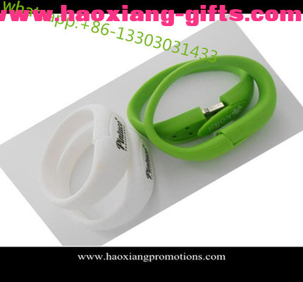All knids of Promotional Non-standard Customized silicone wristband with USB flash Drive