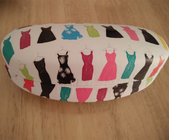 Matched printed glasses cases and sunglasses cases
