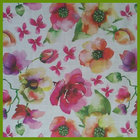 Flower design heat transfer printed tablecloth made of 100% polyester table decration cloth