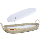Premium Seagrass Baby Changing Basket,Changing Basket with waterproof Pad,Baby Changing Basket,Baby Changing Table