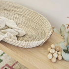 Seagrass Baby Changing Basket Set,mozes basket baby seagrass,Organic Handwoven Moses Basket for Babies CPSC Compliant