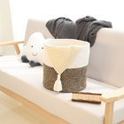 Cotton Rope Plant Basket Modern Woven Storage Basket,Containers Organizer for Small Plants, Flower Pot,Crafts, Toys, Hom