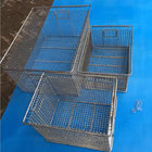 Stainless Steel Wire Mesh Containers 304Ss Metal Mesh Kitchen Vegetable Storage Baskets Laundry Basket