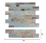 Rusty Quartzite Slate Tile Rusty Ledgestone Stone Veneer 150*600MM  From Professional Supplier From  China