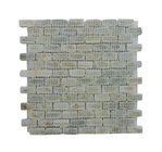 Nature Yellow Wooden-vein Mosaic  Stone Export By Factory Directly With Good Price