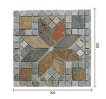 Yellow Wooden-vein Mosaic For Bathroom Floor Stone Sell With Cheaper Price