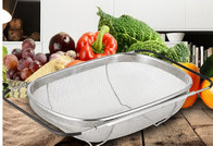 2019 hot sale Colander collapsible Over The Sink stainless steel Vegetable/Fruit Strainer