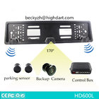 DV12 European License Plate Rear View Reverse Camera Night Vision With 1pc HD Camera 2pcs Sensor