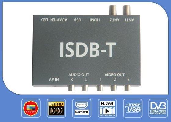 China Car ISDB - T HD Receiver Television Receiver Box With DIBCOM RF Modulatoron sales