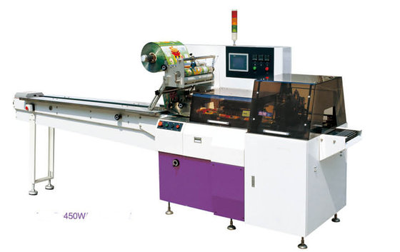 China Automatic Food Flow Wrap PILLOW Packing machine ,factory design high quality with cheap price down paper packaging supplier