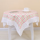 Table Cloth With Lace(check design)
