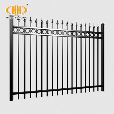 China China factory PVC Coated cattle Wrought Iron Zinc Steel Picket Fence supplier