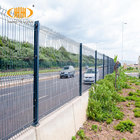 China Top Quality Peach Post 3D Curved Welded Wire Mesh Fence