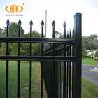 Home decor 2100mm height fence black galvanized steel pipe fence
