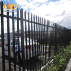 High Security W or D pale Galvanized Steel Palisade Fencing / steel palisade fence designs