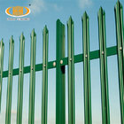 Powder Coated Galvanized High Security W D Pale Palisade Metal Picket Fence for Telecom Tower Masts Power Station Bounda