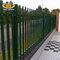 Heavy duty 2.4m green coated palisade fence panels with gates supplier