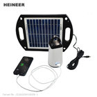 Portable solar lights for outdoor with high capacity Lithium battery and USB output