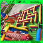 Hot Sale Cartoon inflatable big fun city for sale, commercial Mega inflatable playground, inflatable amusement park
