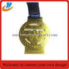 Custom die cast  medals with gold silver copper plated medals