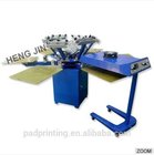 Chinese 6 stations tshirt printing machine, screen printing machine for tshirt, manual screen printer