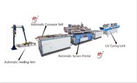 Full automatic car glass single color coating screen printing machine with mechanical picking arm and conveyor belt