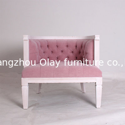 Event wedding tufted single chair wooden carved cross back chair velvet fancy wedding rental chairs manufacturer