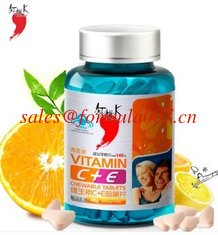China Natural vitamin C+E immunity chewable tablets supplier