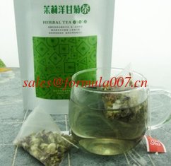 China natural jasmine chamomile flower tea triangle teabag supplier