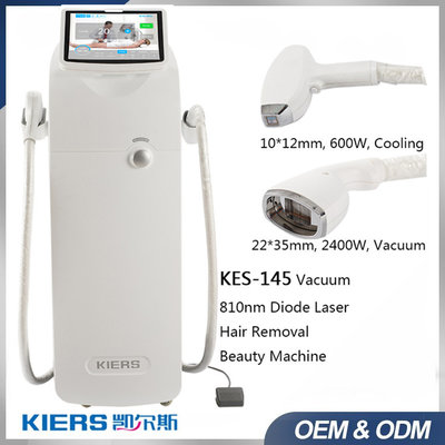 big spot  vertical 808nm diode laser hair removal machine with two handles 1500w and 600w for whole body hair removal