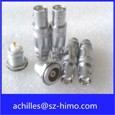 China wholesale supplier single pin solder type push self-locking pull lemo 1S series coaxial connector supplier