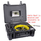 Rotatable reel 20m to 40m cable with meter counter function pipeline inspection camera systems