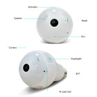 High Quality HD 1.3mp 3mp 5mp fisheye ip camera Night Vision Motion Detection 2 ways speaking wifi led light Bulb camera